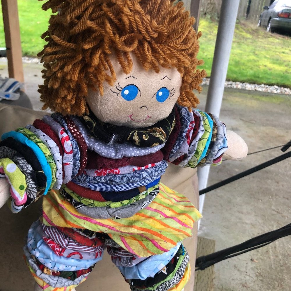 Vintage Cabbage Patch made of  Clothese